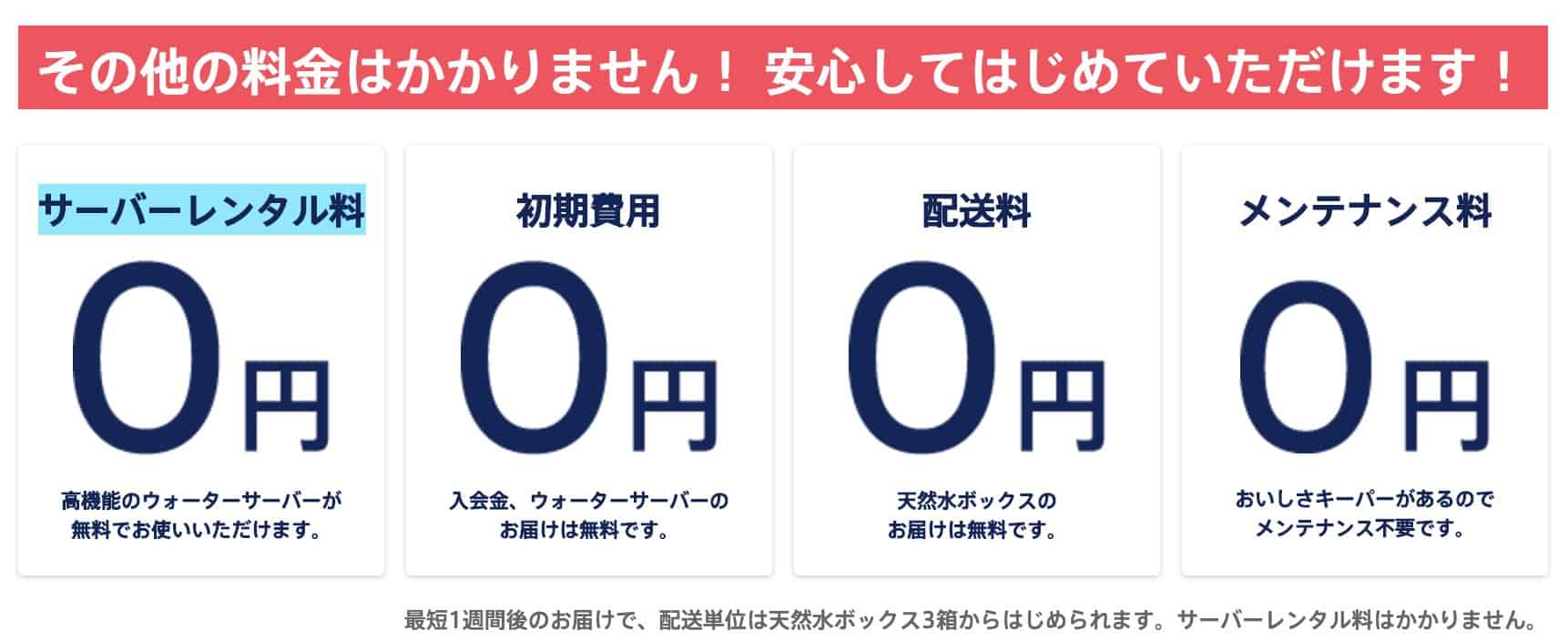 サントリーウォーターサーバーの料金